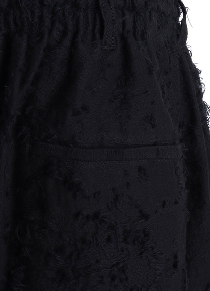 COTTON BOTANICAL SHEER JACQUARD CULOTTE PANTS