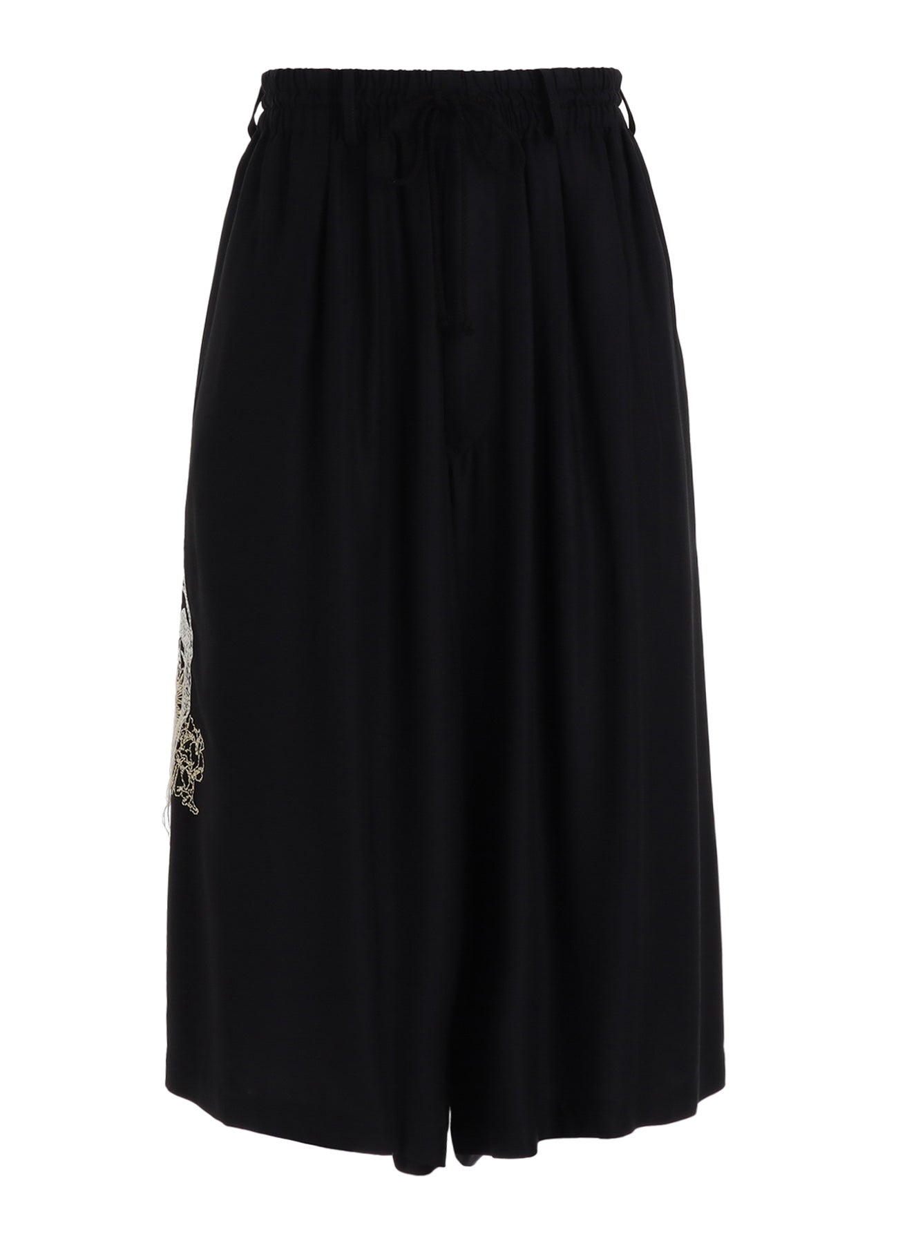 s`yte yohji yamamoto レーヨンワイドショーツ RAYON TWILL SKULL EMBROIDERY CULOTTE PANTS – THE SHOP YOHJI YAMAMOTO