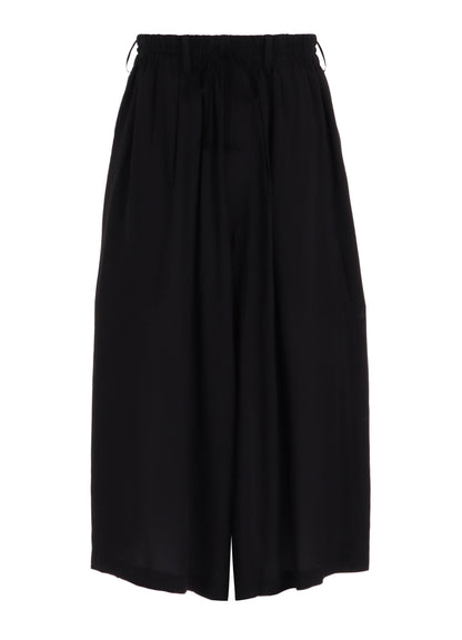 RAYON “Y” LETTER AND RED FLOWER PRINT CULOTTE PANTS