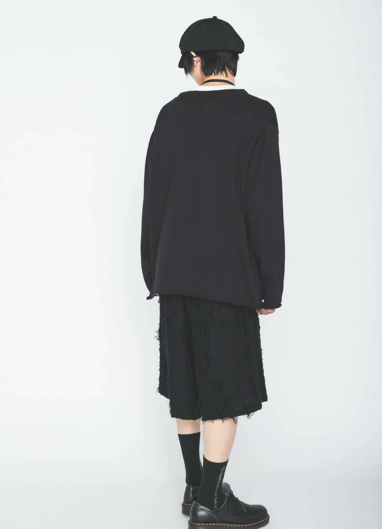 COTTON BOTANICAL SHEER JACQUARD SHORT PANTS