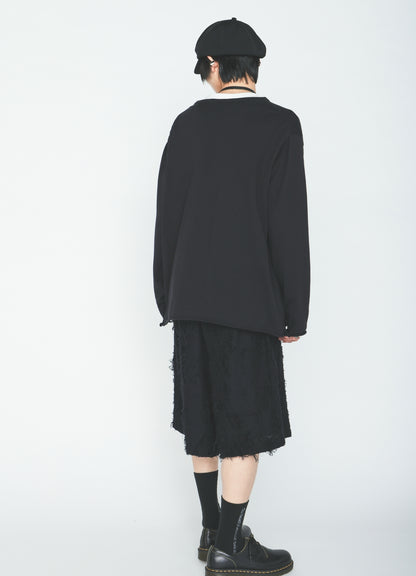 COTTON BOTANICAL SHEER JACQUARD SHORT PANTS