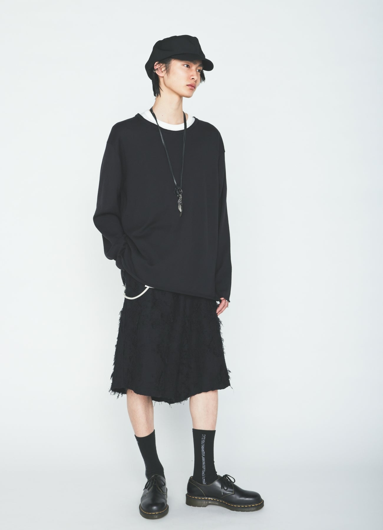 COTTON BOTANICAL SHEER JACQUARD SHORT PANTS