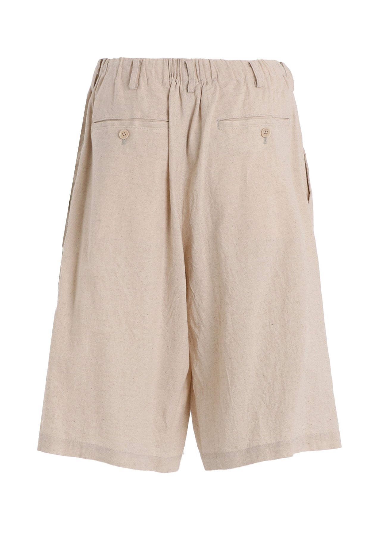 YANTOR cotton 46%, linen 54% マックパンツ Cotton-Linen Poplin HALF PANTS – THE SHOP YOHJI YAMAMOTO