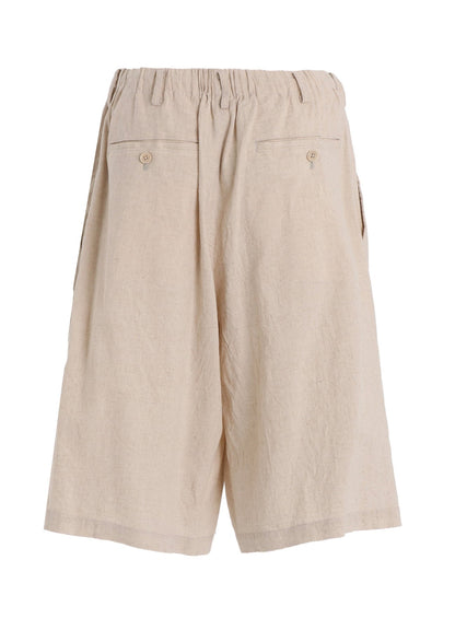 Cotton-Linen Poplin HALF PANTS