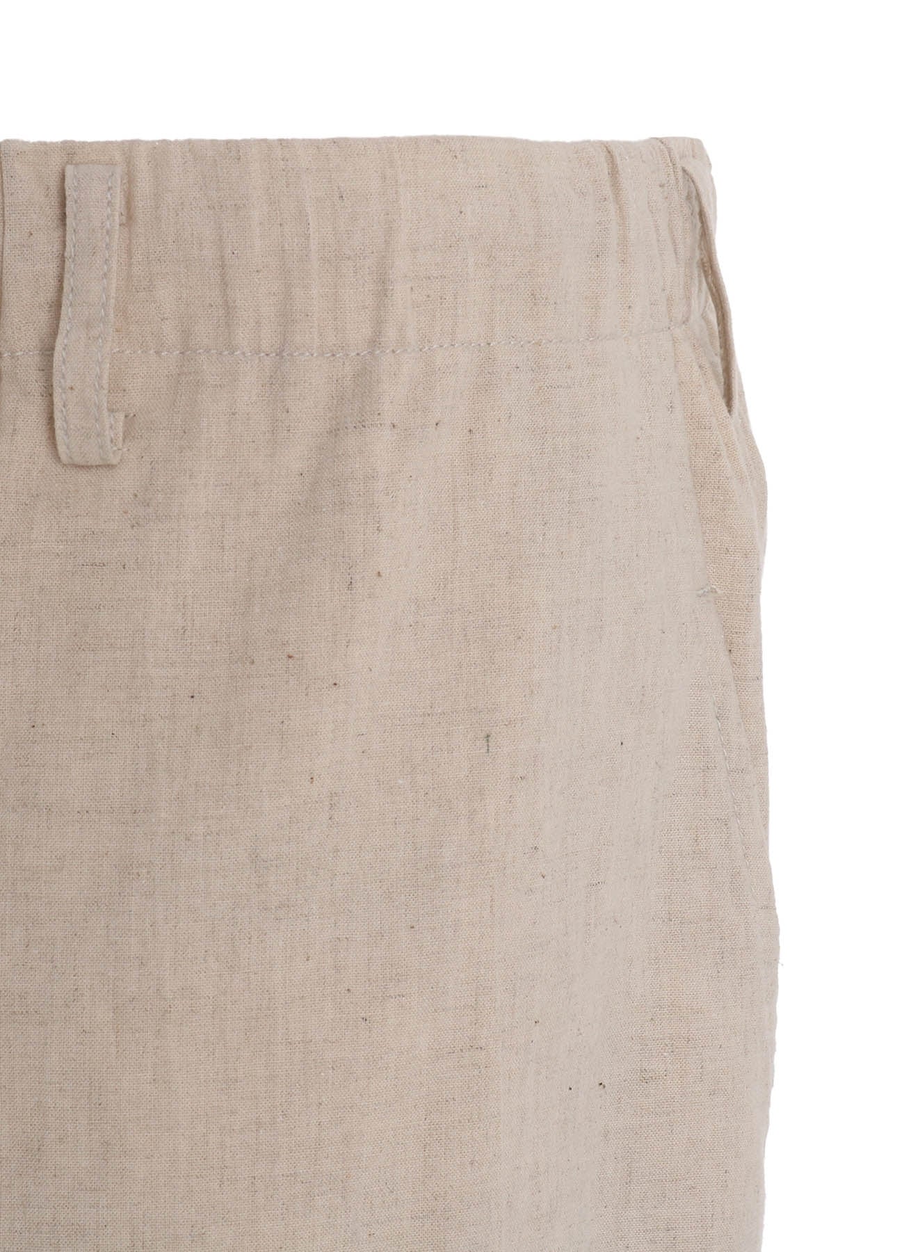 Cotton-Linen Poplin HALF PANTS