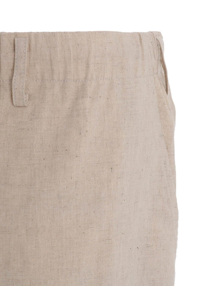 Cotton-Linen Poplin HALF PANTS