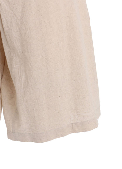 Cotton-Linen Poplin HALF PANTS