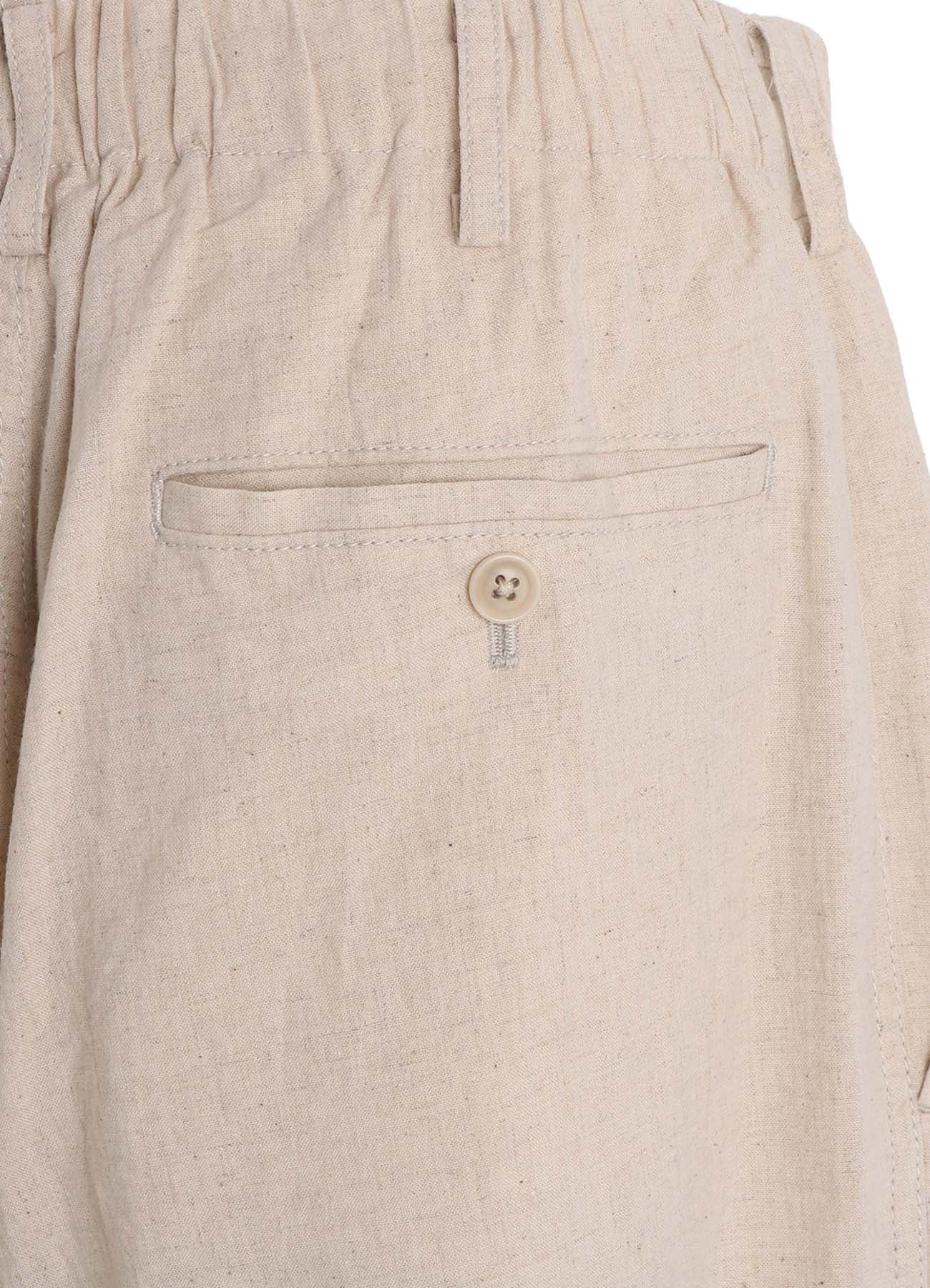 Cotton-Linen Poplin HALF PANTS