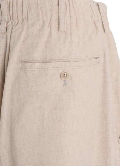 Cotton-Linen Poplin HALF PANTS