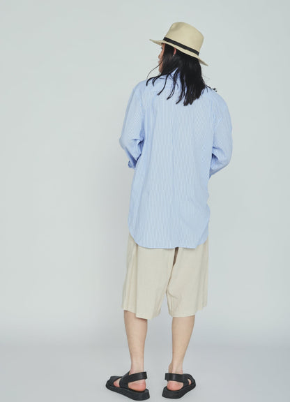 Cotton-Linen Poplin HALF PANTS