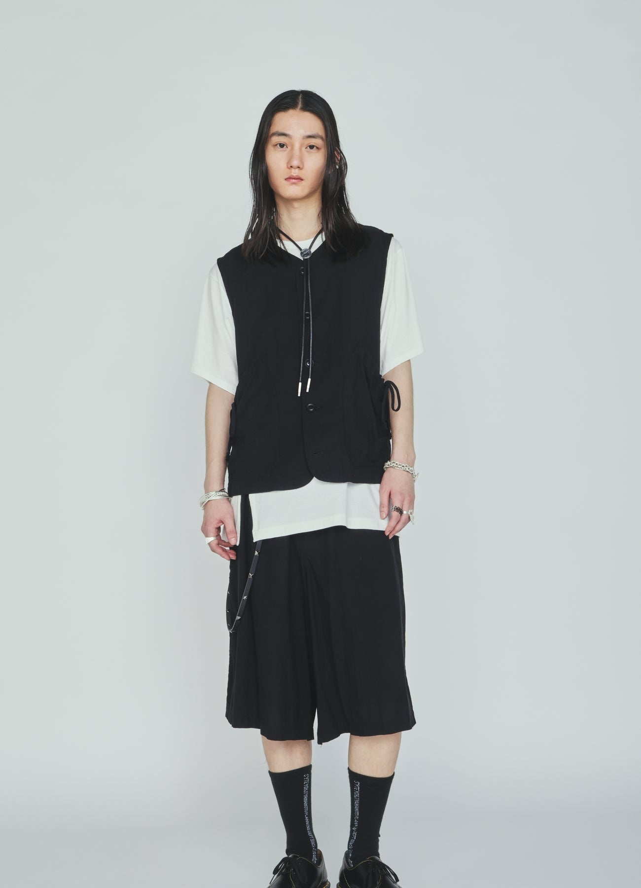 Cotton-Linen Poplin HALF PANTS – THE SHOP YOHJI YAMAMOTO