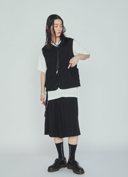 Cotton-Linen Poplin HALF PANTS