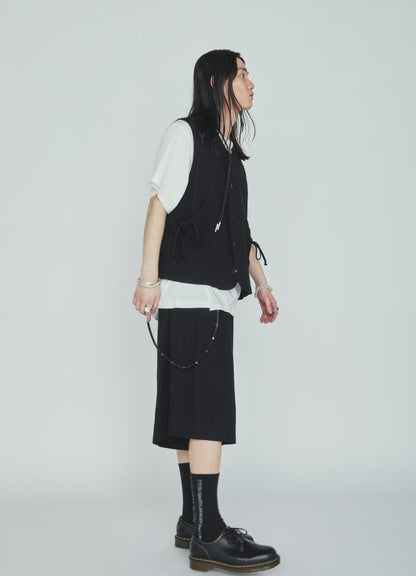 Cotton-Linen Poplin HALF PANTS