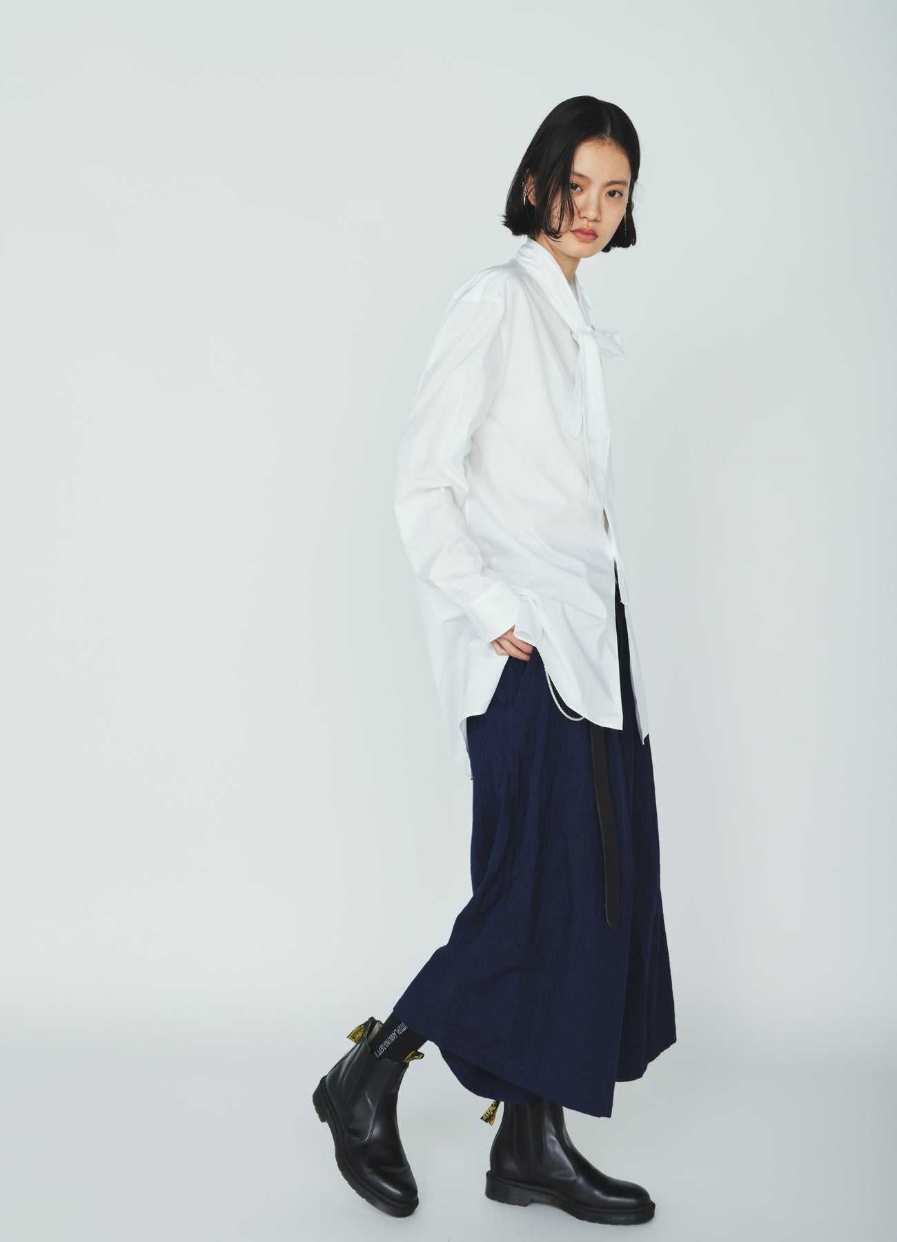 COTTON/LINEN CANVAS SOFRON HAKAMA PANTS