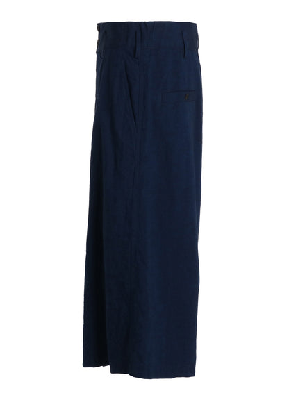COTTON/LINEN CANVAS SOFRON HAKAMA PANTS