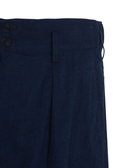 COTTON/LINEN CANVAS SOFRON HAKAMA PANTS