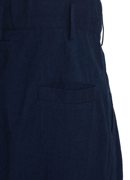 COTTON/LINEN CANVAS SOFRON HAKAMA PANTS
