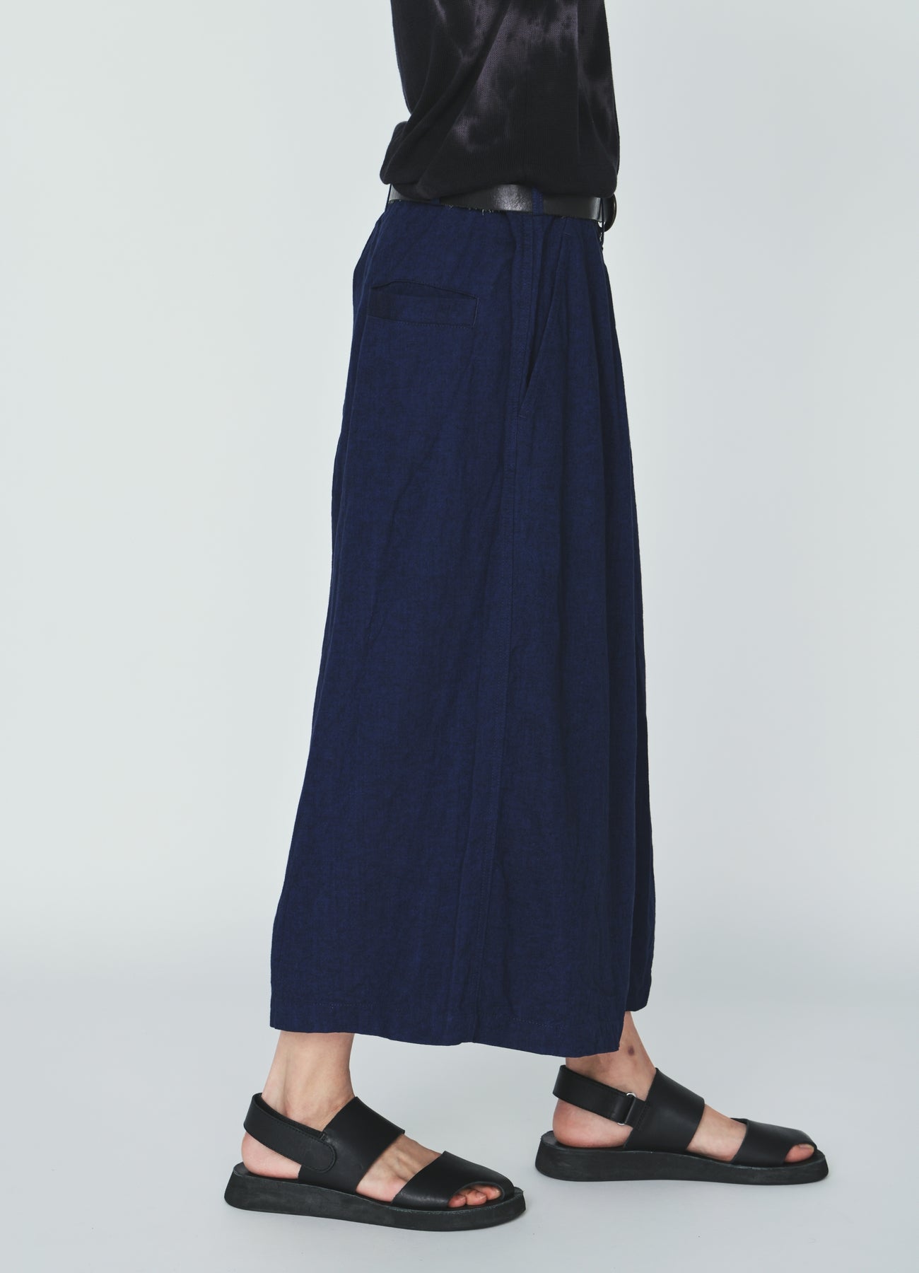COTTON/LINEN CANVAS SOFRON HAKAMA PANTS