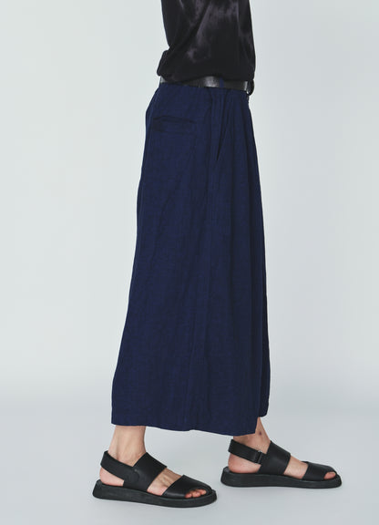 COTTON/LINEN CANVAS SOFRON HAKAMA PANTS