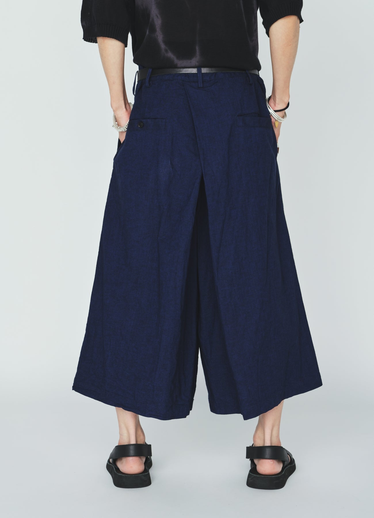 COTTON/LINEN CANVAS SOFRON HAKAMA PANTS