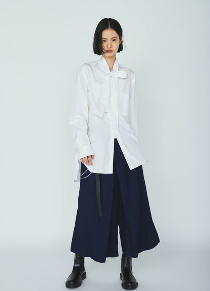 COTTON/LINEN CANVAS SOFRON HAKAMA PANTS