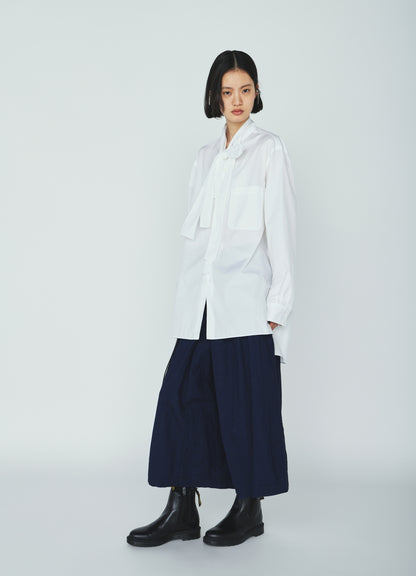 COTTON/LINEN CANVAS SOFRON HAKAMA PANTS