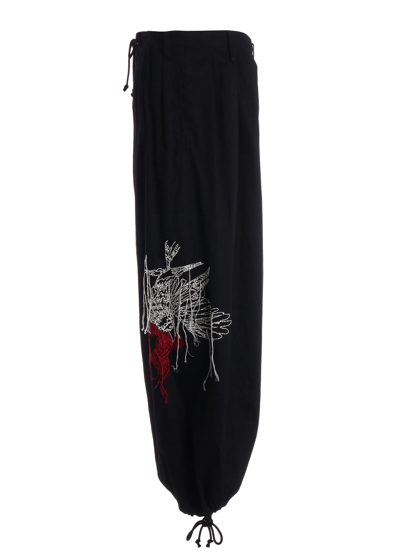 COTTON TWILL EMBROIDERY BALLOON PANTS – THE SHOP YOHJI YAMAMOTO
