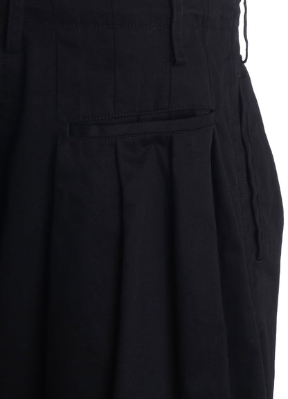 COTTON TWILL EMBROIDERY BALLOON PANTS