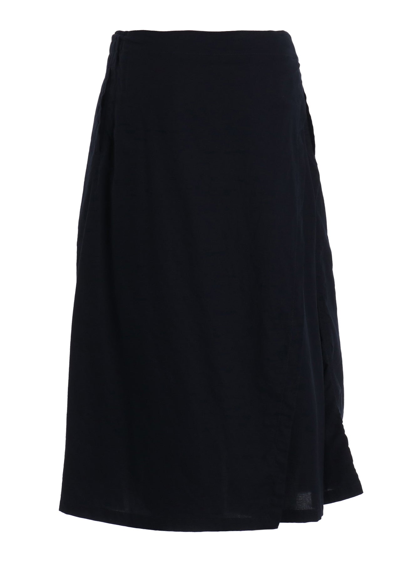 ORGANIC COTTON WASHER WRAP CULOTTE PANTS WITH  SASHIKO EMBROIDERY