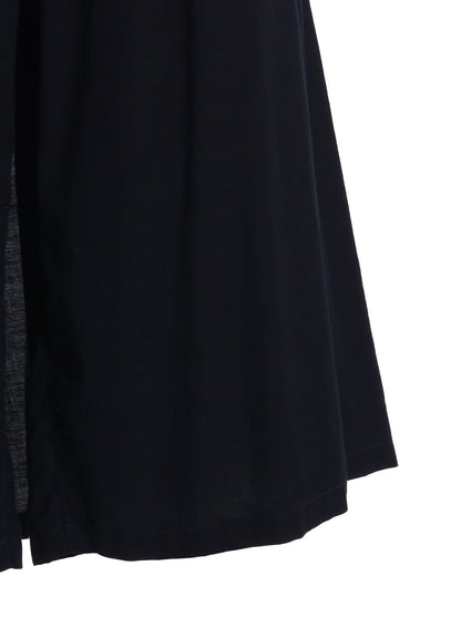 ORGANIC COTTON WASHER WRAP CULOTTE PANTS WITH  SASHIKO EMBROIDERY