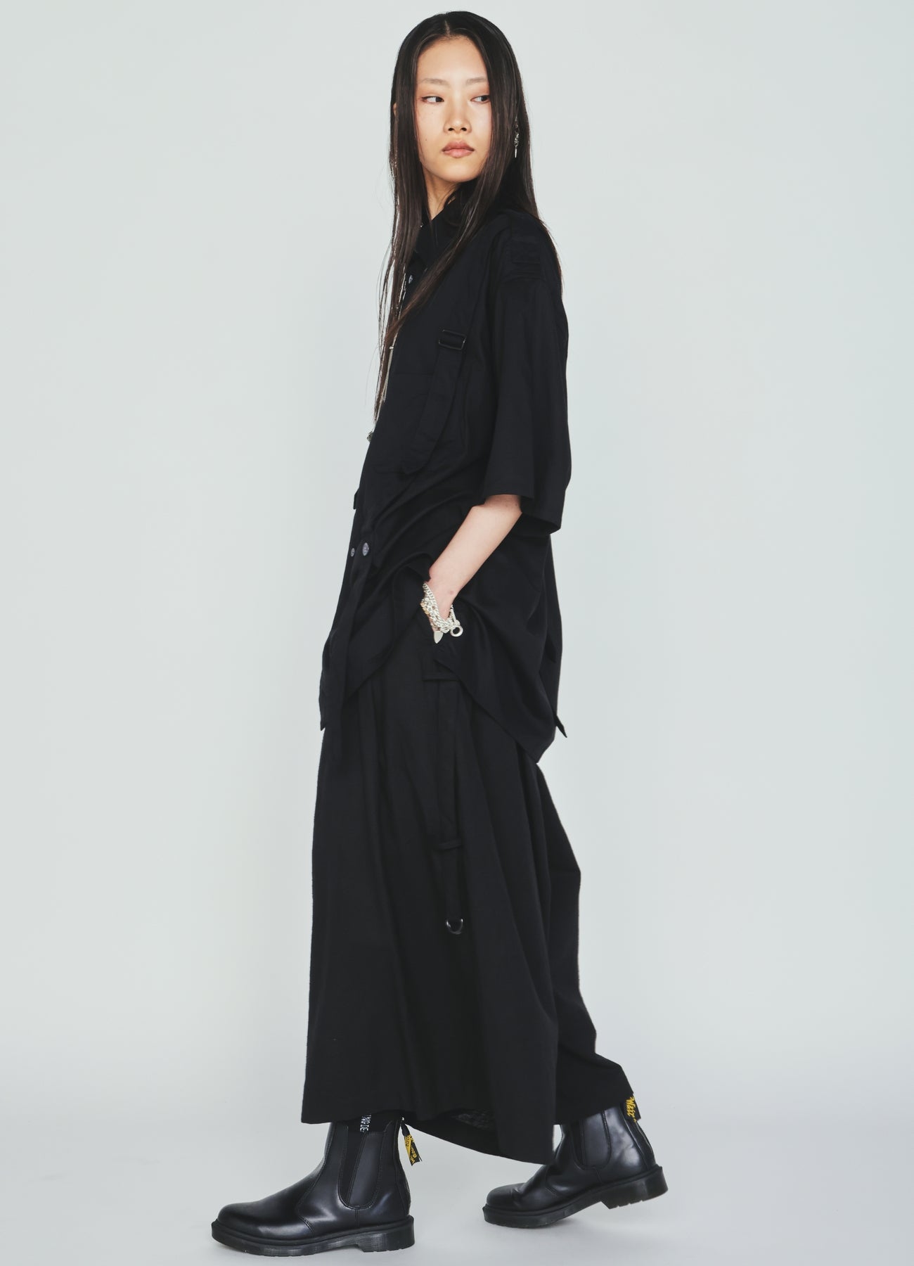 INDIAN KADI SIDEBANDED CULOTTE PANTS