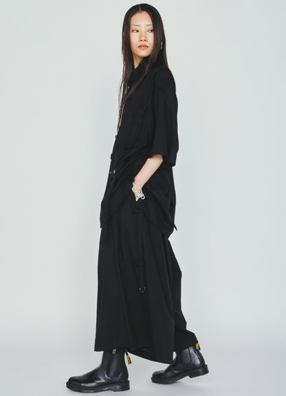 INDIAN KADI SIDEBANDED CULOTTE PANTS