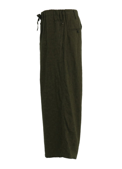 COTTON/LINEN CANVAS SOFRON FOLDABLE POCKET PANTS