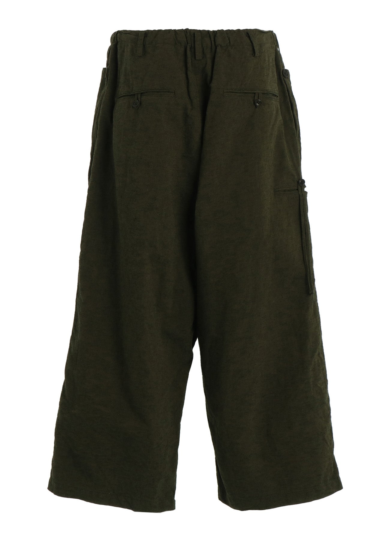 COTTON/LINEN CANVAS SOFRON FOLDABLE POCKET PANTS