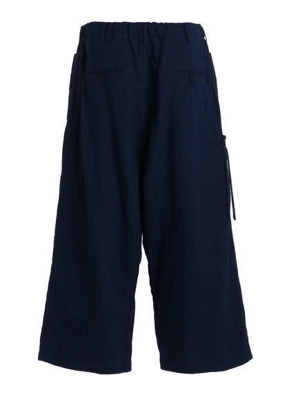 COTTON/LINEN CANVAS SOFRON FOLDABLE POCKET PANTS