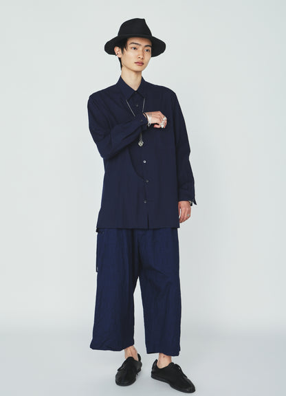 COTTON/LINEN CANVAS SOFRON FOLDABLE POCKET PANTS