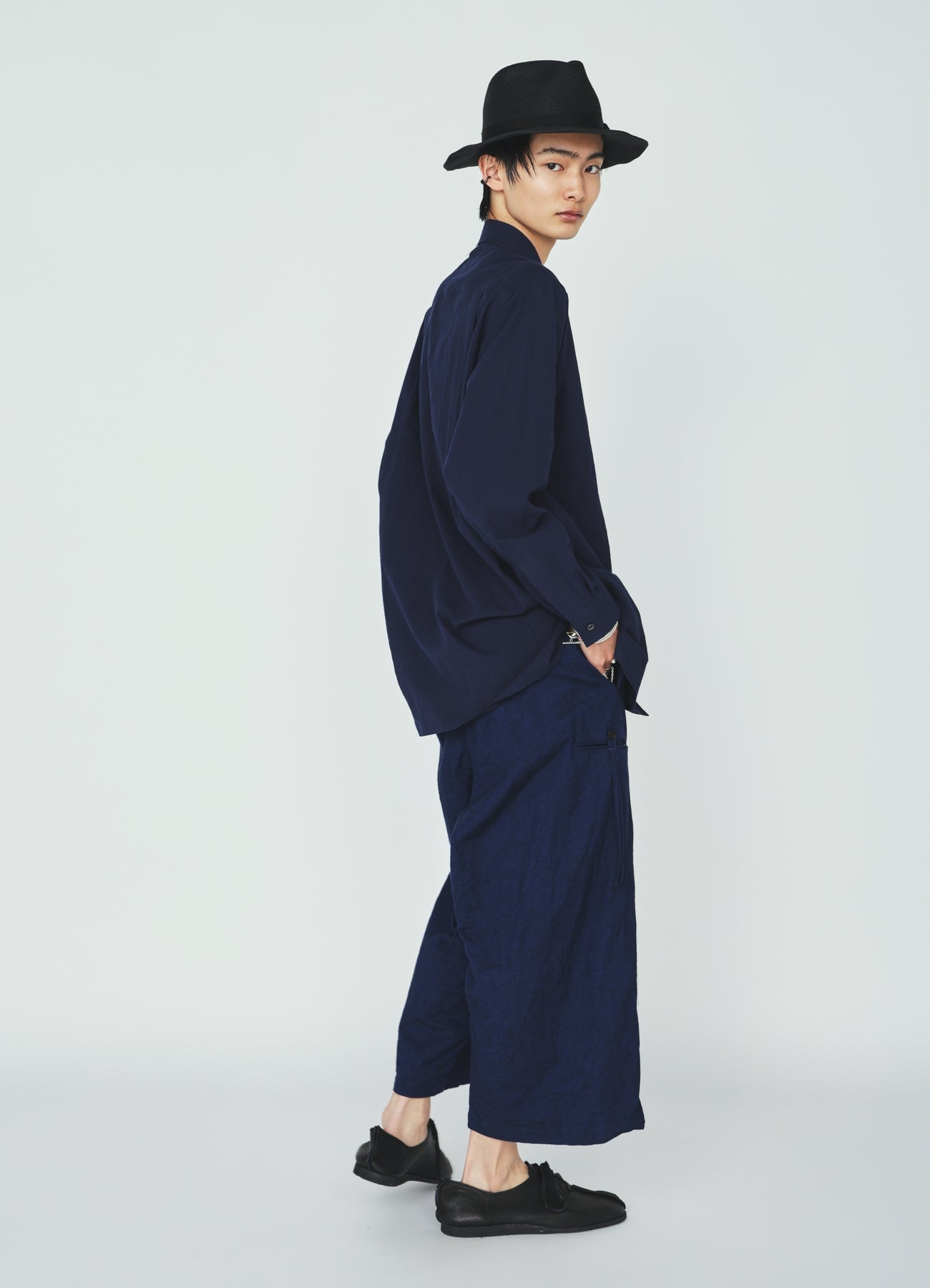 COTTON/LINEN CANVAS SOFRON FOLDABLE POCKET PANTS