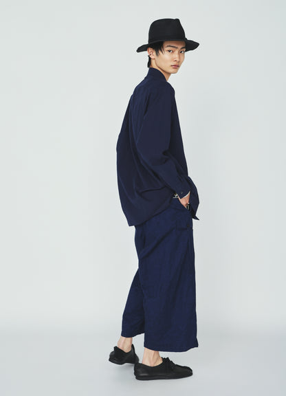 COTTON/LINEN CANVAS SOFRON FOLDABLE POCKET PANTS