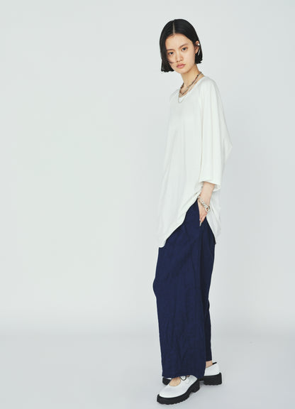 COTTON/LINEN CANVAS SOFRON FOLDABLE POCKET PANTS