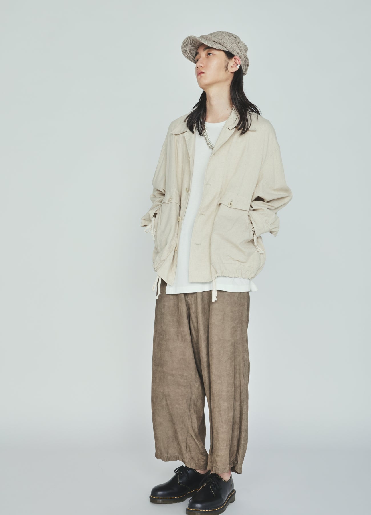 VIS/LI TWILL PIGMENT PRINT FOLDABLE POCKET PANTS