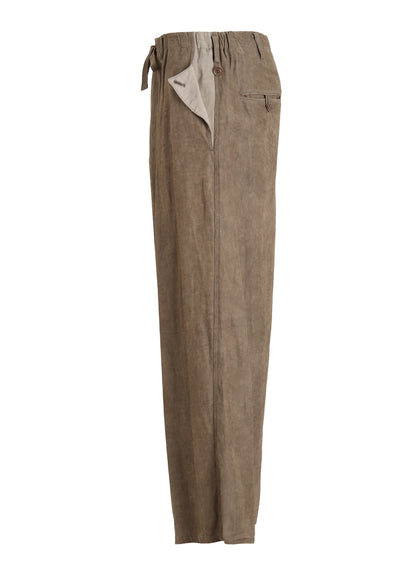 VIS/LI TWILL PIGMENT PRINT FOLDABLE POCKET PANTS