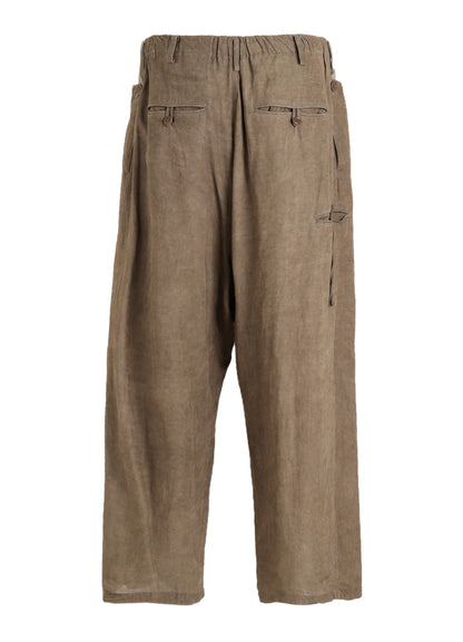 VIS/LI TWILL PIGMENT PRINT FOLDABLE POCKET PANTS