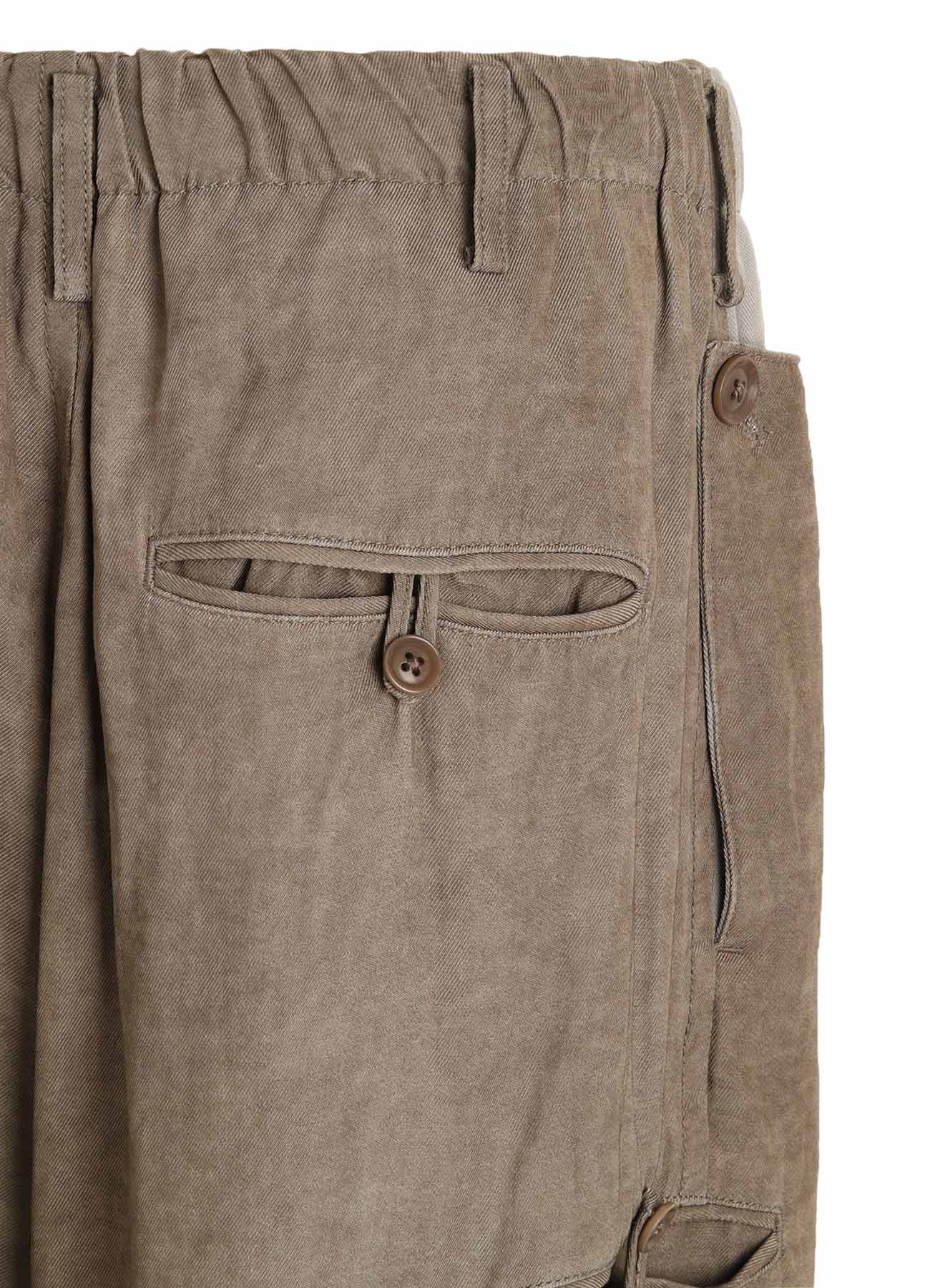 VIS/LI TWILL PIGMENT PRINT FOLDABLE POCKET PANTS – THE SHOP YOHJI