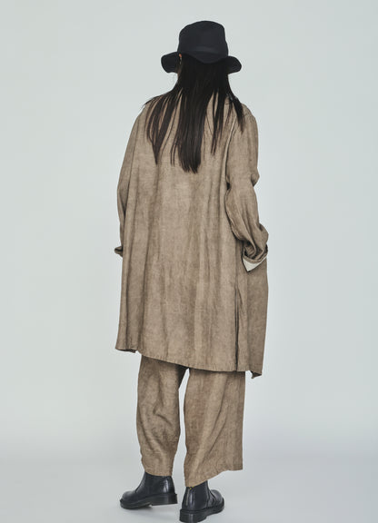 VIS/LI TWILL PIGMENT PRINT FOLDABLE POCKET PANTS