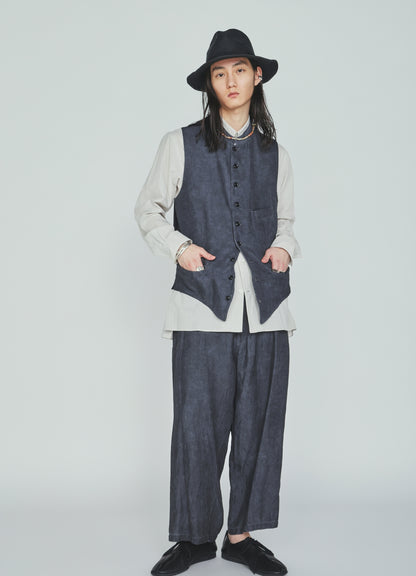 VIS/LI TWILL PIGMENT PRINT FOLDABLE POCKET PANTS