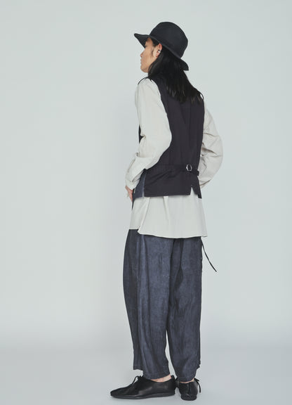 VIS/LI TWILL PIGMENT PRINT FOLDABLE POCKET PANTS