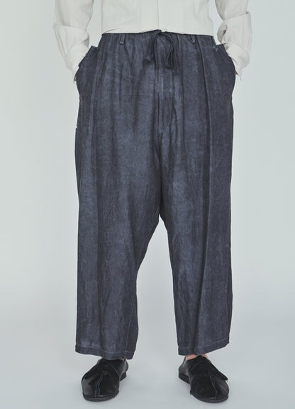 VIS/LI TWILL PIGMENT PRINT FOLDABLE POCKET PANTS
