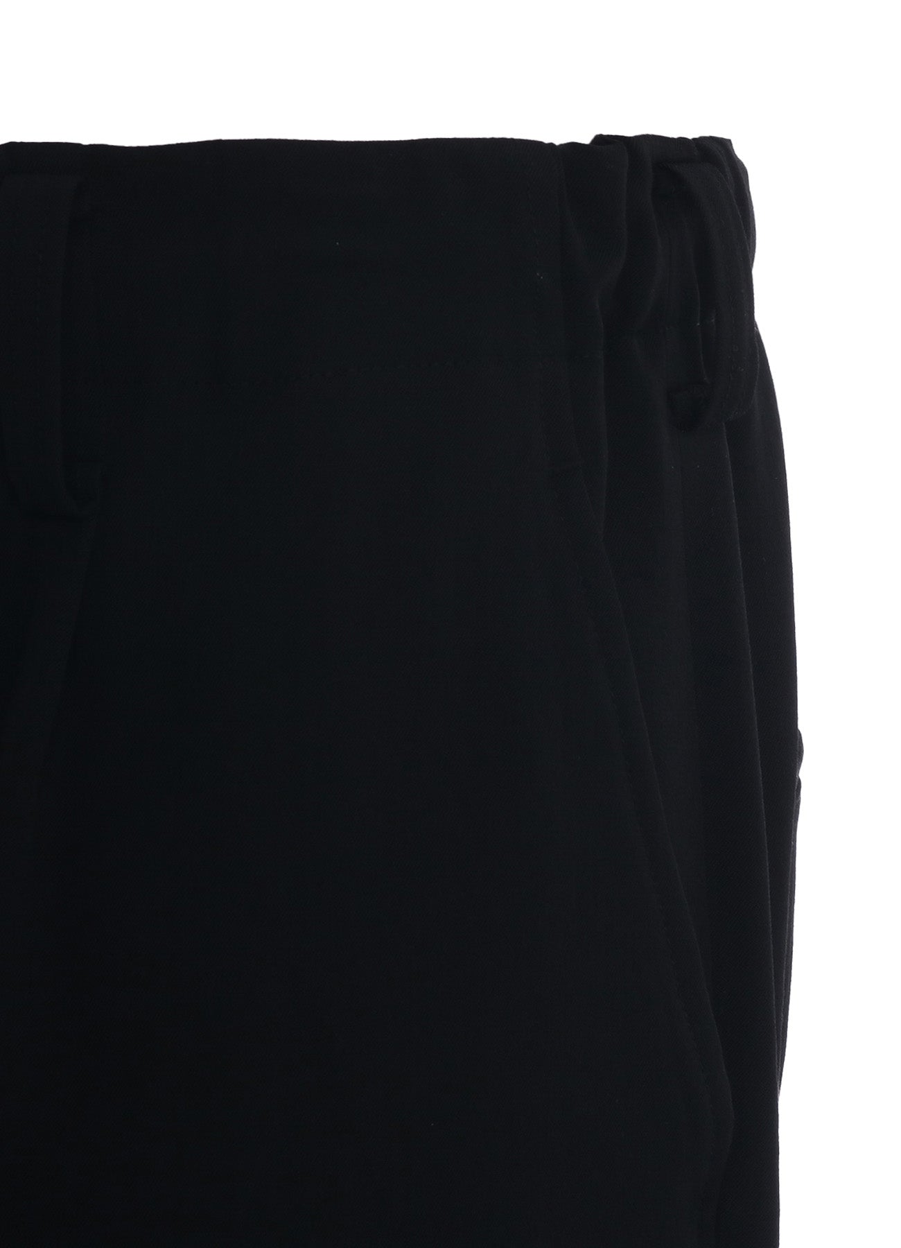 WASHER WOOL GABARDINE SIDE LEG STRAPS PANTS – THE SHOP YOHJI YAMAMOTO WASHER WOOL GABARDINE SIDE LEG STRAPS PANTS – THE SHOP YOHJI YAMAMOTO