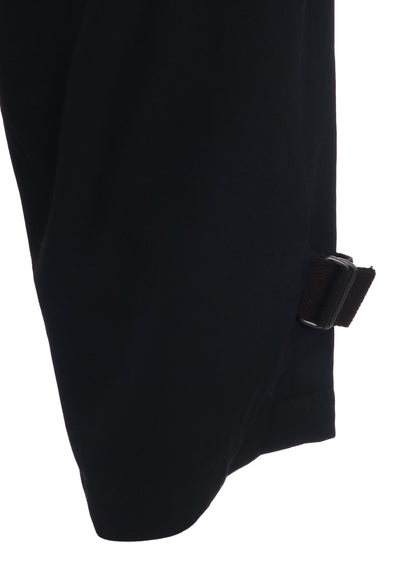 WASHER WOOL GABARDINE SIDE LEG STRAPS PANTS