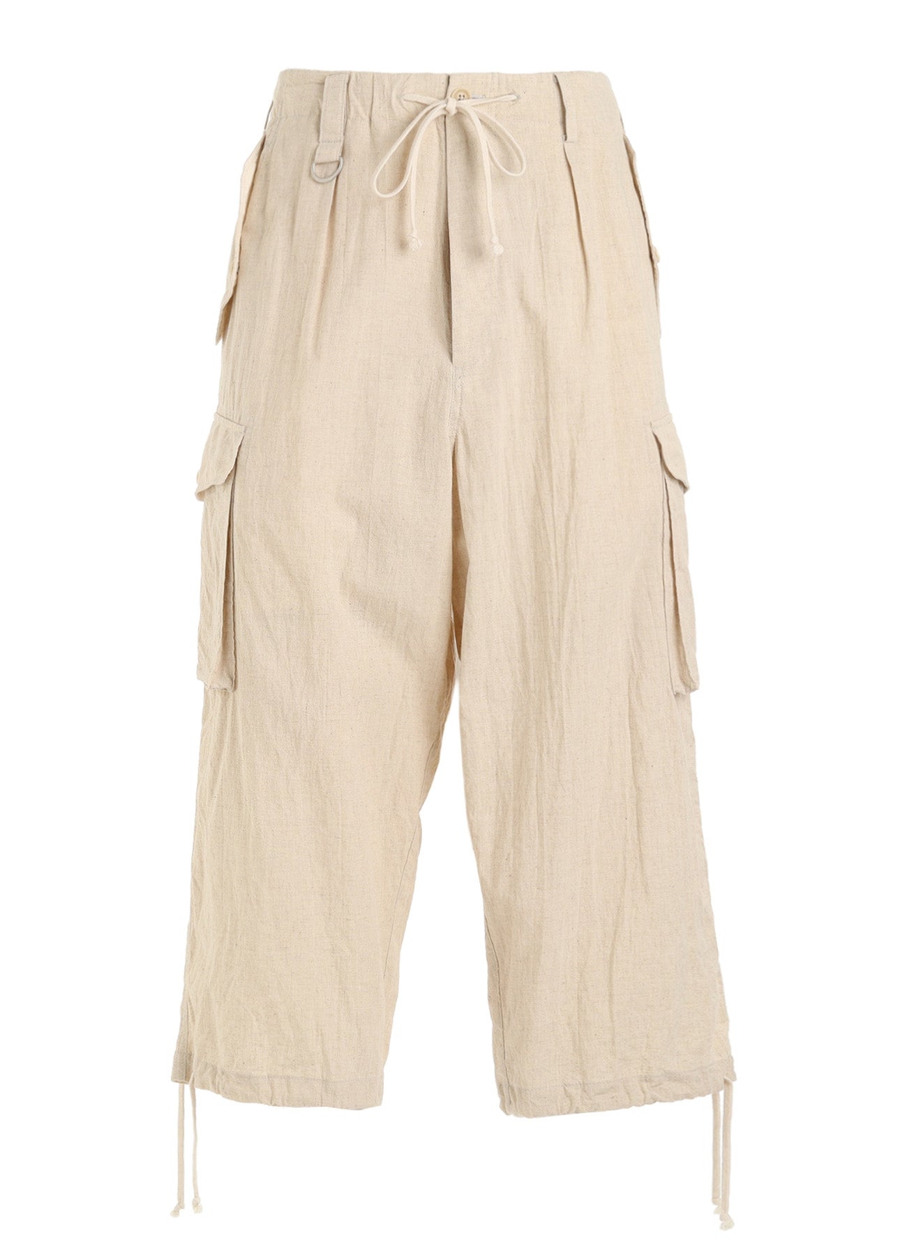 Cotton-Linen Poplin CARGO PANTS